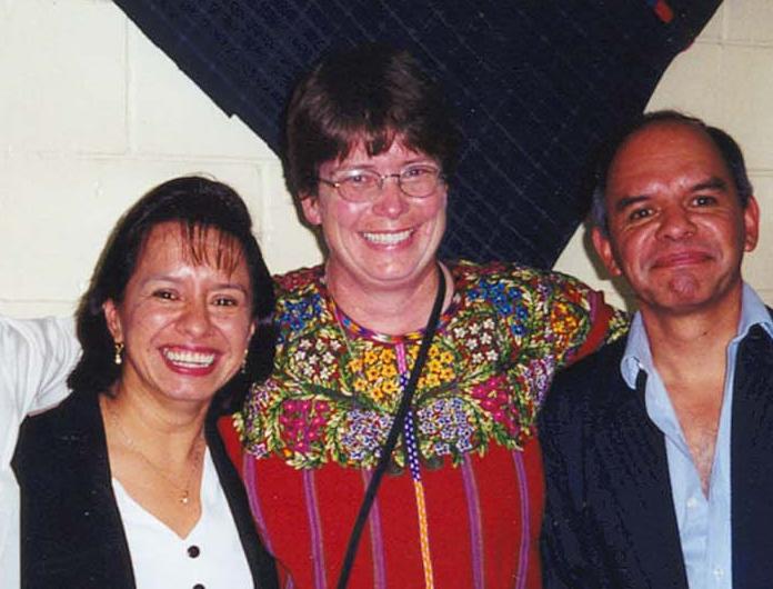 Katherine Langan (center) and friends